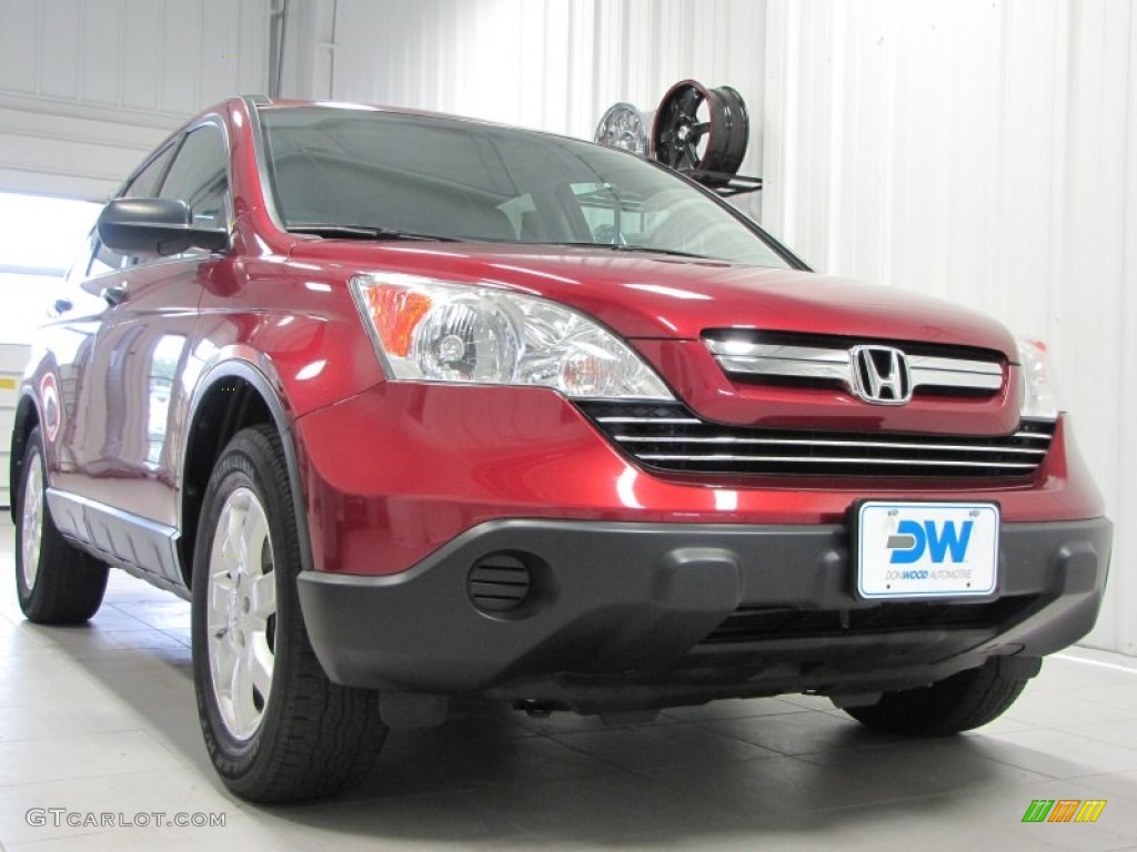 2009 CR-V EX 4WD - Tango Red Pearl / Gray photo #1