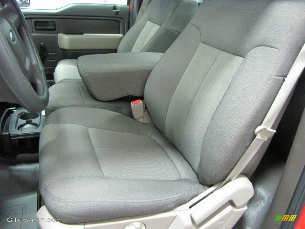 2010 F150 XL Regular Cab - Red Candy Metallic / Medium Stone photo #8