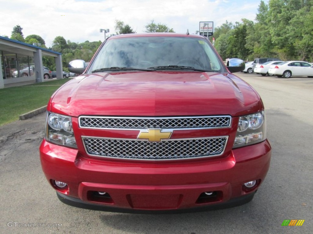 2013 Suburban LTZ 4x4 - Crystal Red Tintcoat / Ebony photo #7