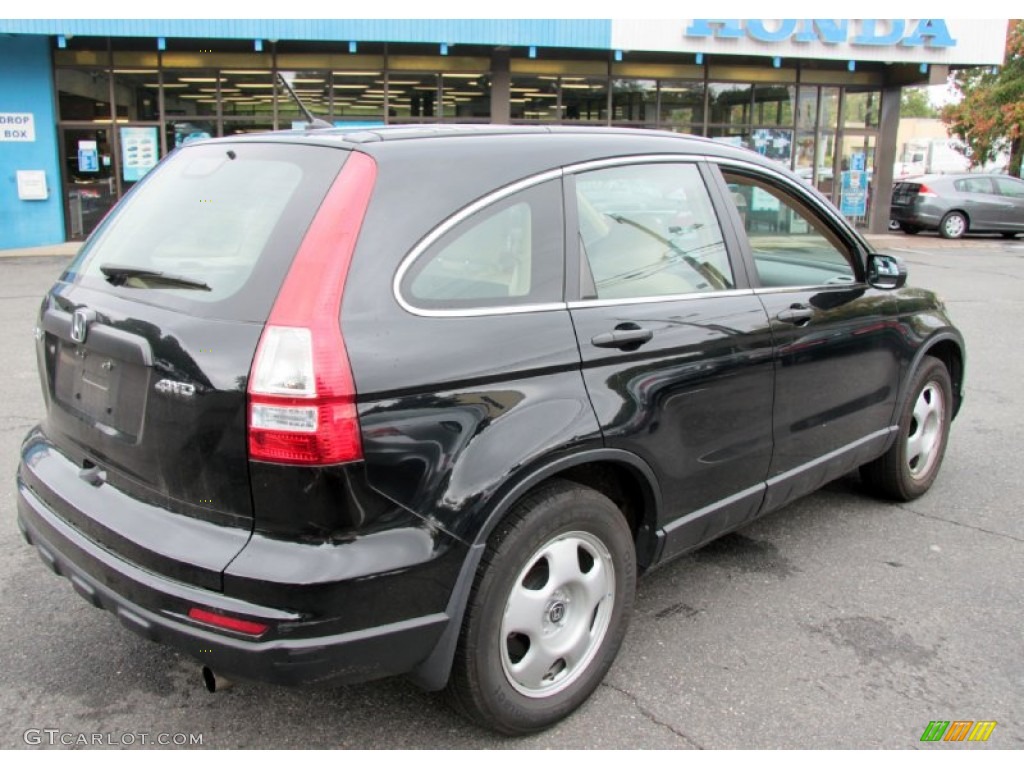 2010 CR-V LX AWD - Crystal Black Pearl / Ivory photo #6