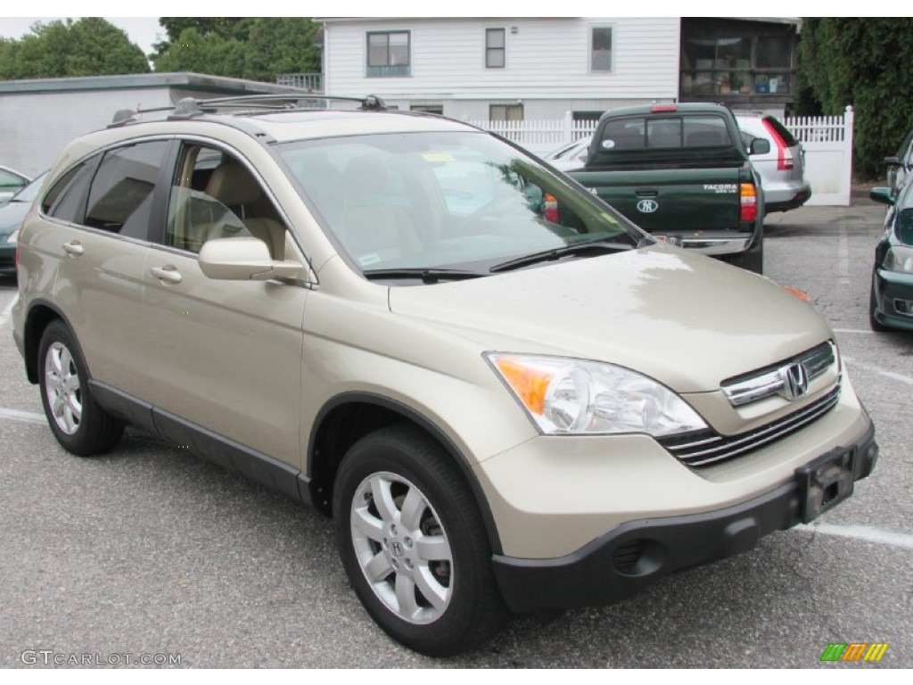 2007 CR-V EX-L 4WD - Borrego Beige Metallic / Ivory photo #3