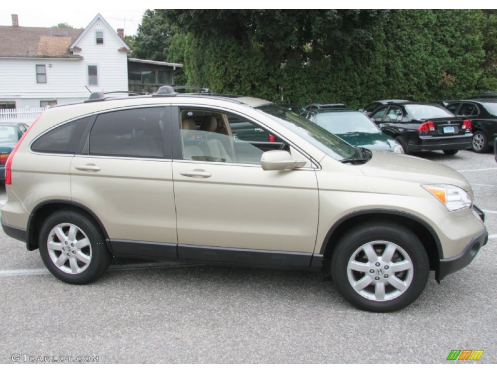 2007 CR-V EX-L 4WD - Borrego Beige Metallic / Ivory photo #4