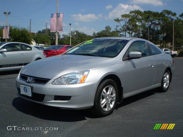 2007 Accord EX Coupe - Alabaster Silver Metallic / Gray photo #3