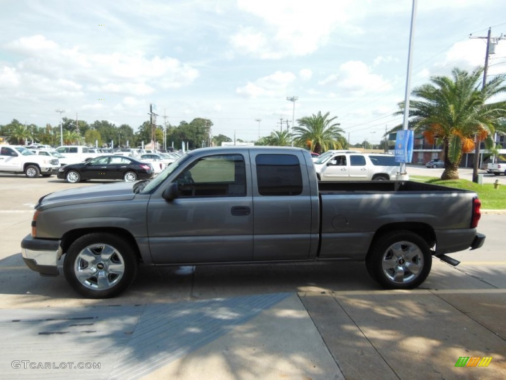 2007 Silverado 1500 Classic Work Truck Extended Cab - Graystone Metallic / Dark Charcoal photo #5