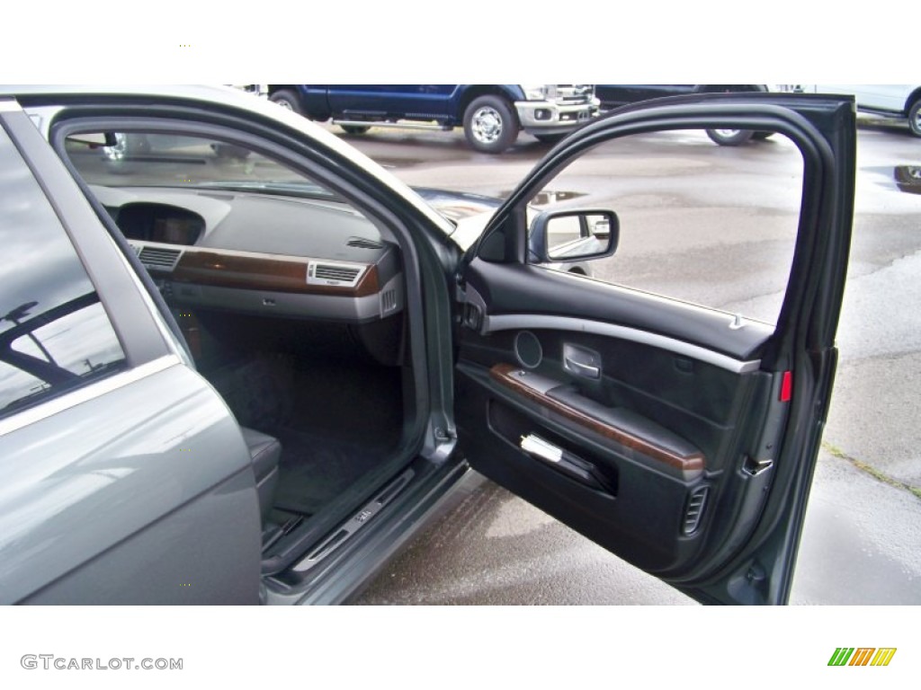 2006 7 Series 750Li Sedan - Titanium Grey Metallic / Black/Black photo #17