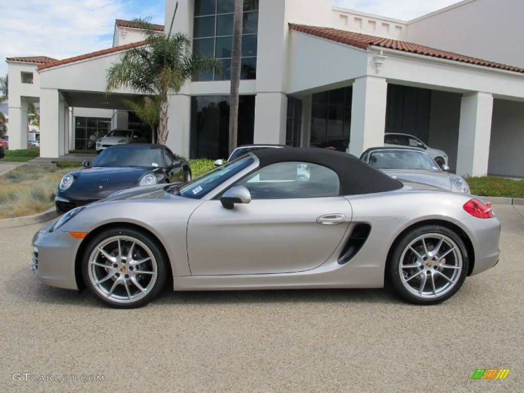 Platinum Silver Metallic 2013 Porsche Boxster Standard Boxster Model Exterior Photo #70369185