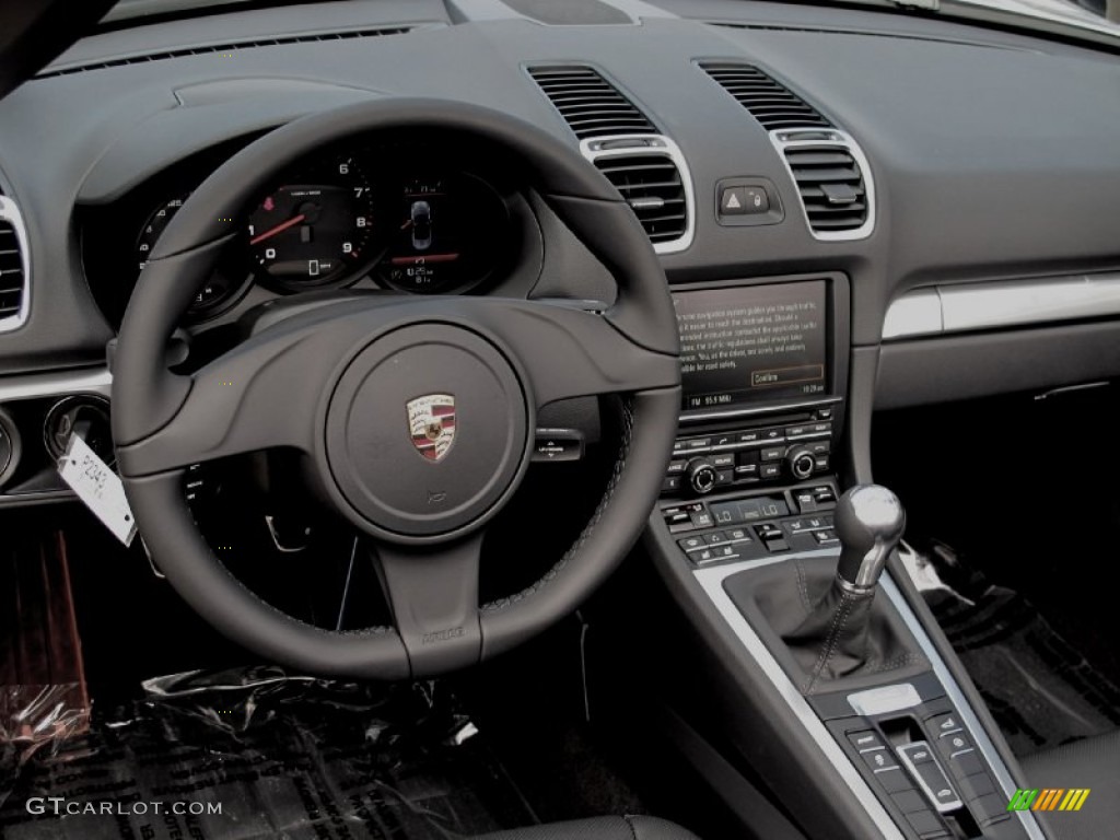 2013 Porsche Boxster Standard Boxster Model Black Dashboard Photo #70369239