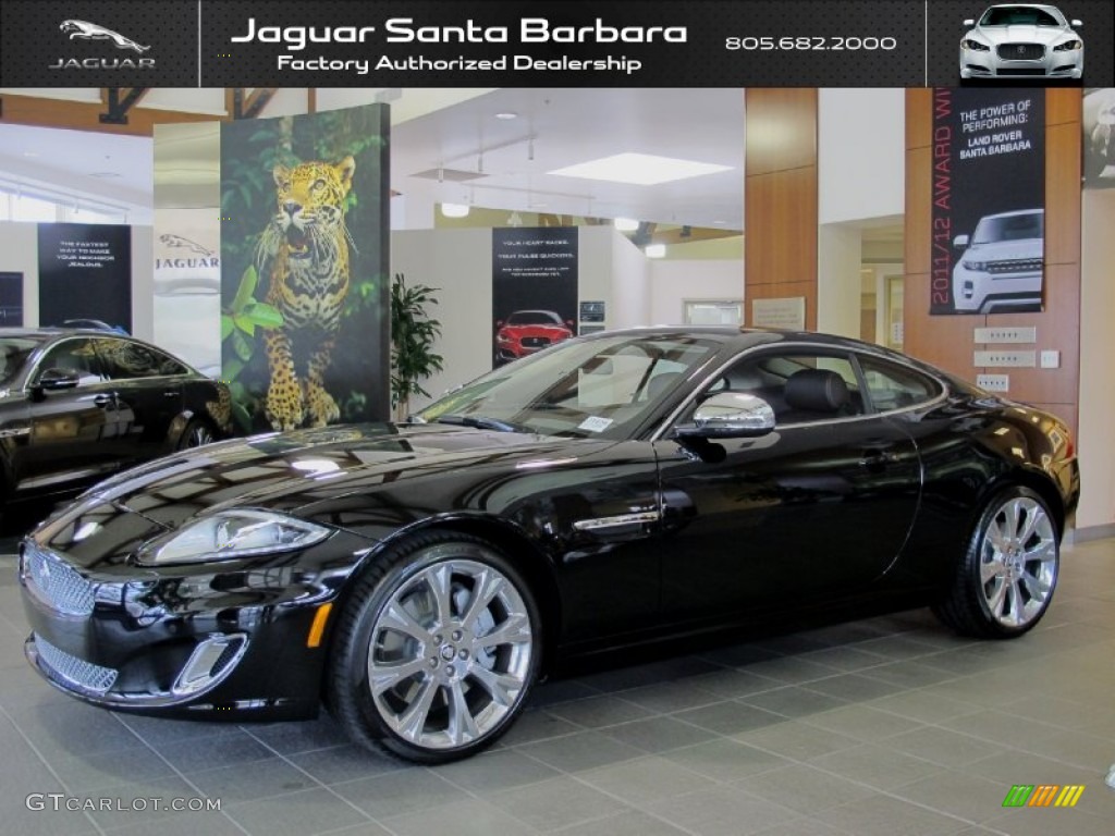 2013 XK XK Coupe - Ebony Black / Portfolio Truffle/Poltrona Frau Leather Headlining photo #1