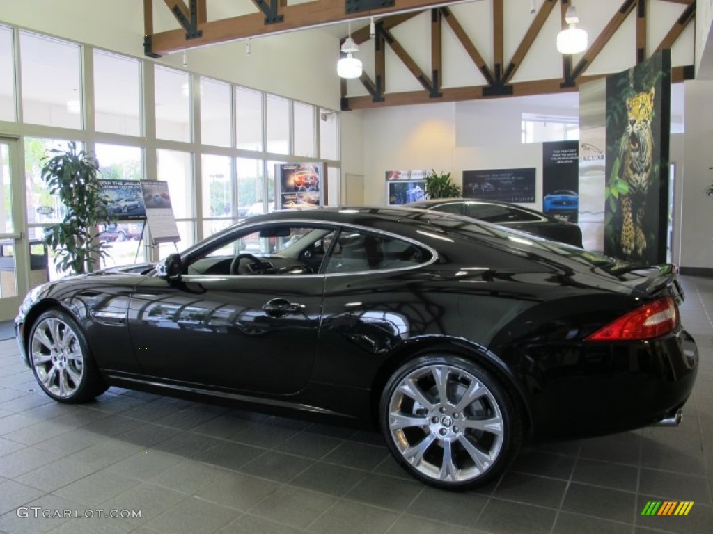 2013 XK XK Coupe - Ebony Black / Portfolio Truffle/Poltrona Frau Leather Headlining photo #2