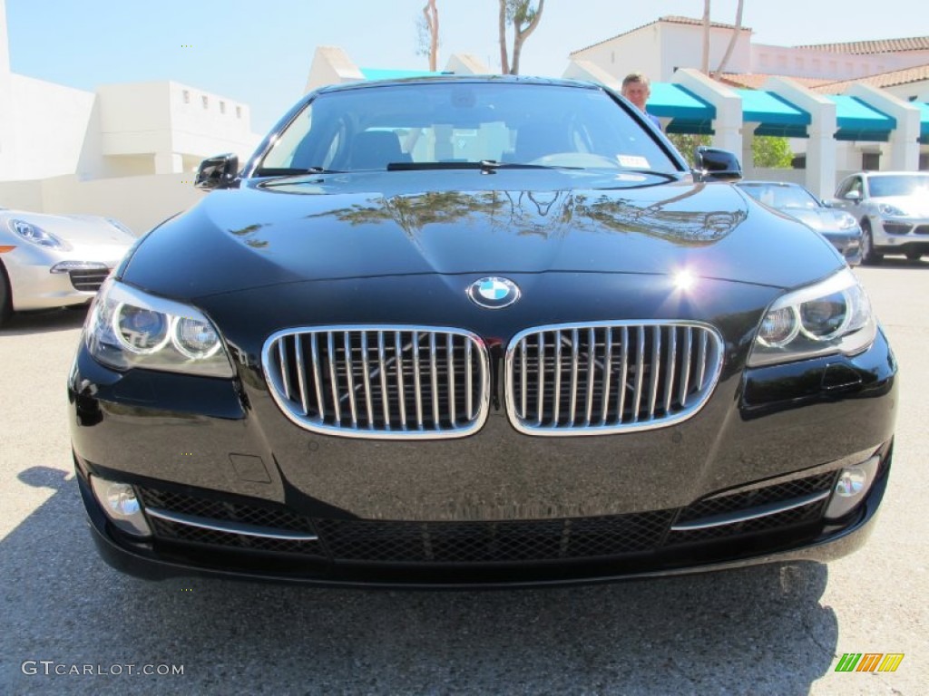 2012 5 Series ActiveHybrid 5 - Jet Black / Black photo #4