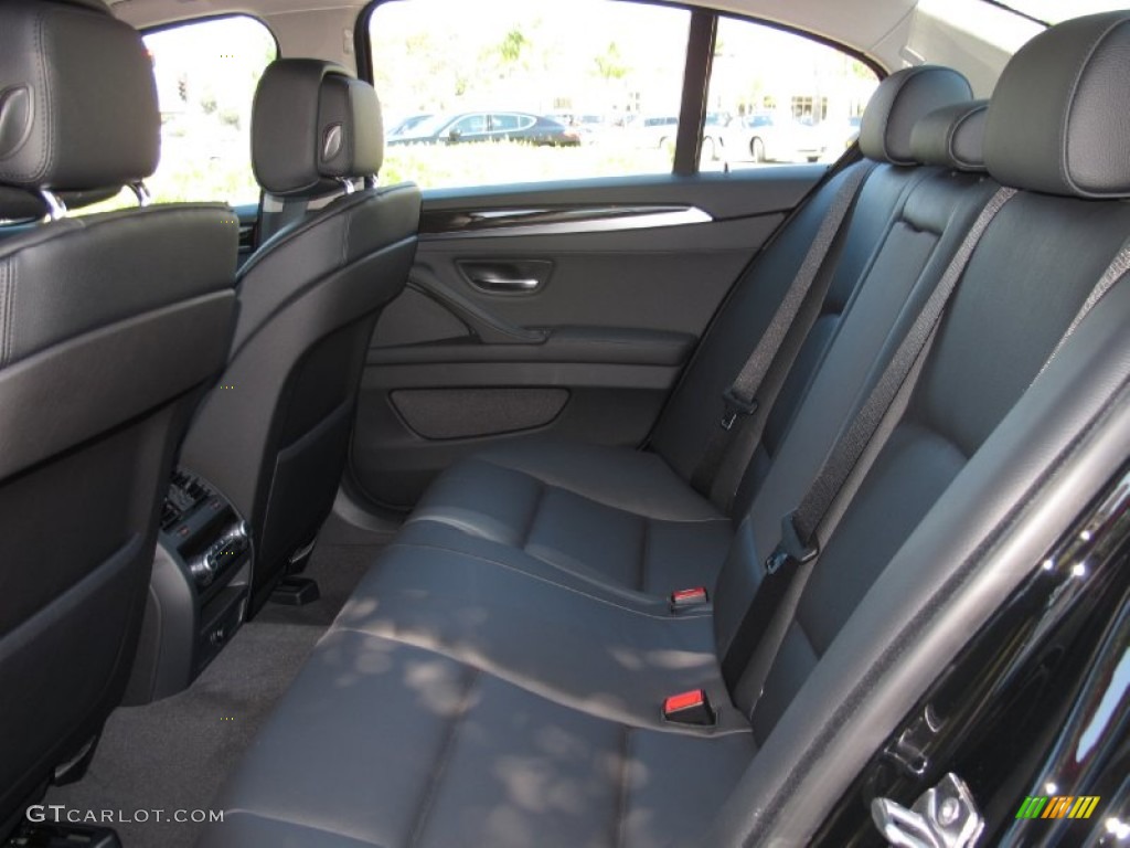 Black Interior 2012 BMW 5 Series ActiveHybrid 5 Photo #70369551