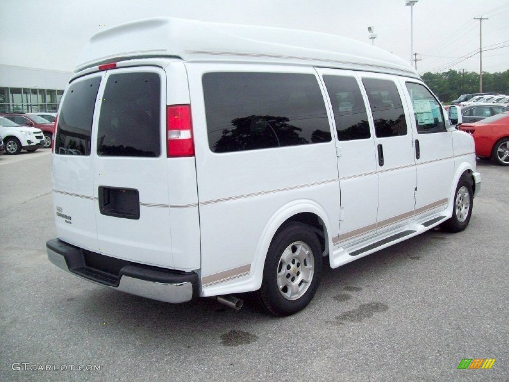 2012 Express 1500 Passenger Conversion Van - Summit White / Neutral photo #11