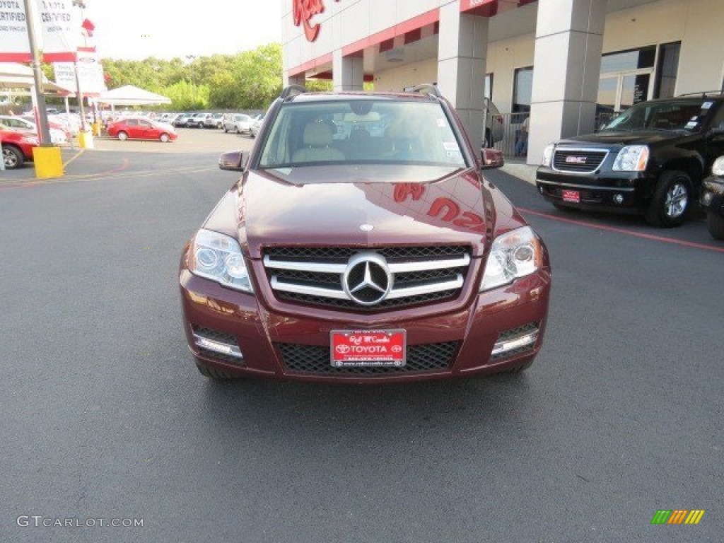 2011 GLK 350 - Barolo Red Metallic / Almond/Black photo #2