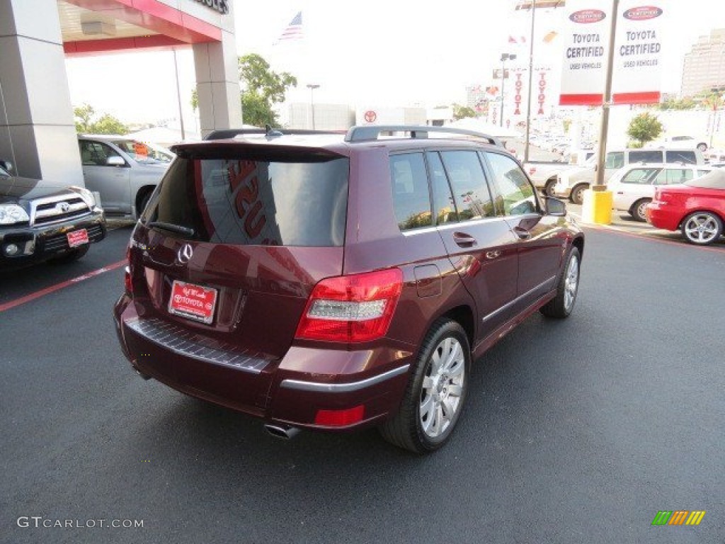 2011 GLK 350 - Barolo Red Metallic / Almond/Black photo #7