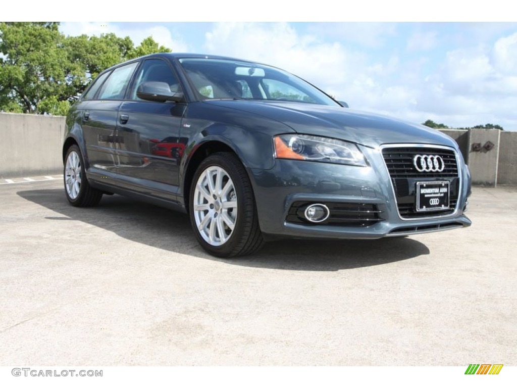 2013 A3 2.0 TDI - Meteor Gray Pearl Effect / Black photo #1