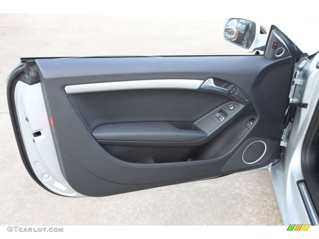 2013 Audi A5 2.0T quattro Coupe Black Door Panel Photo #70372090