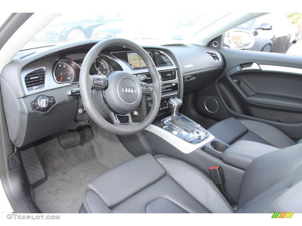 Black Interior 2013 Audi A5 2.0T quattro Coupe Photo #70372098