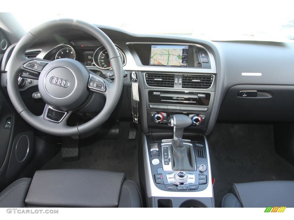 2013 Audi A5 2.0T quattro Coupe Black Dashboard Photo #70372134