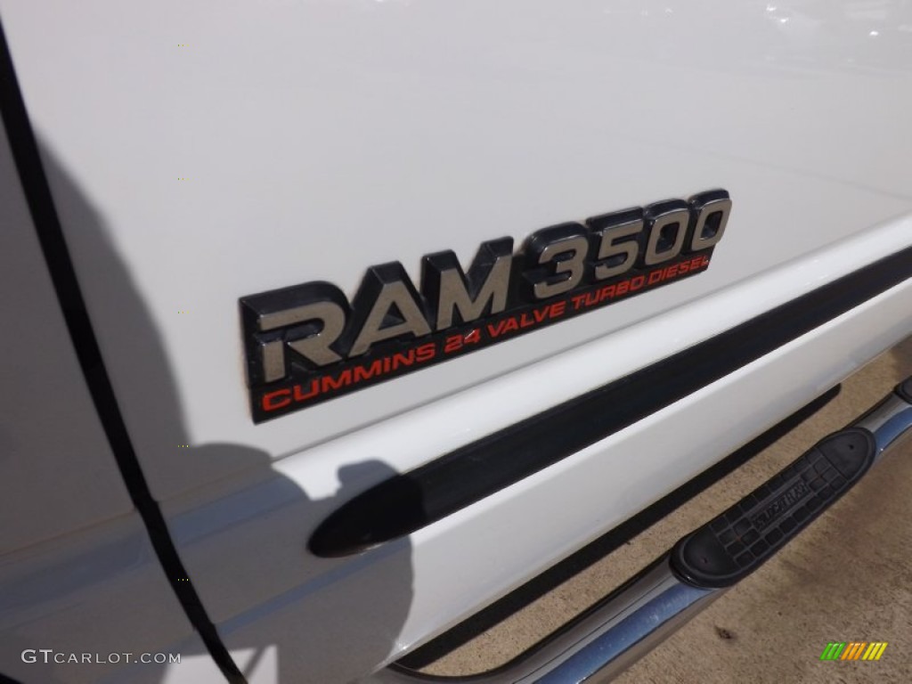 2001 Ram 3500 SLT Quad Cab 4x4 Dually - Bright White / Mist Gray photo #24