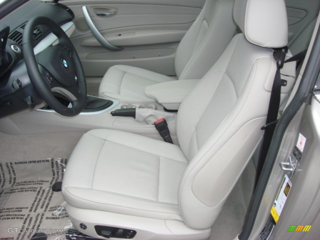 2011 1 Series 128i Coupe - Cashmere Silver Metallic / Taupe photo #11