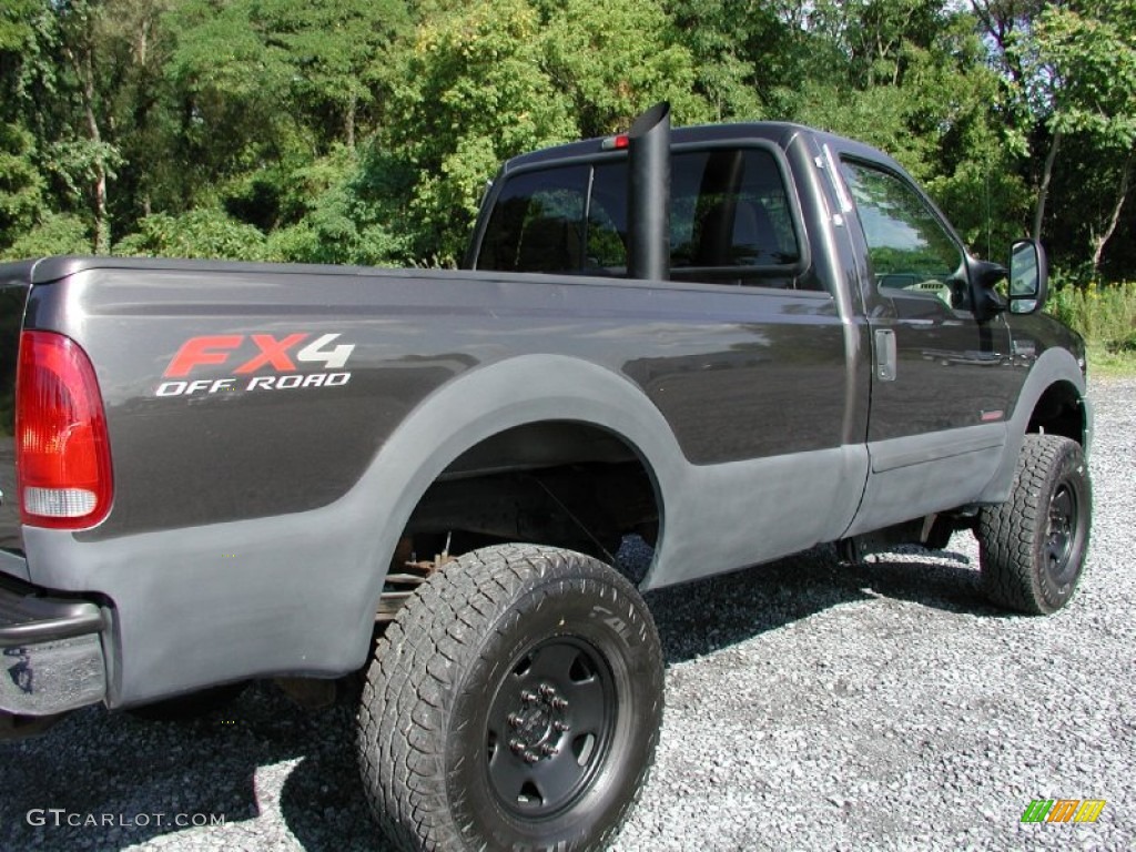 2006 F350 Super Duty XLT Regular Cab 4x4 - Dark Stone Metallic / Tan photo #23