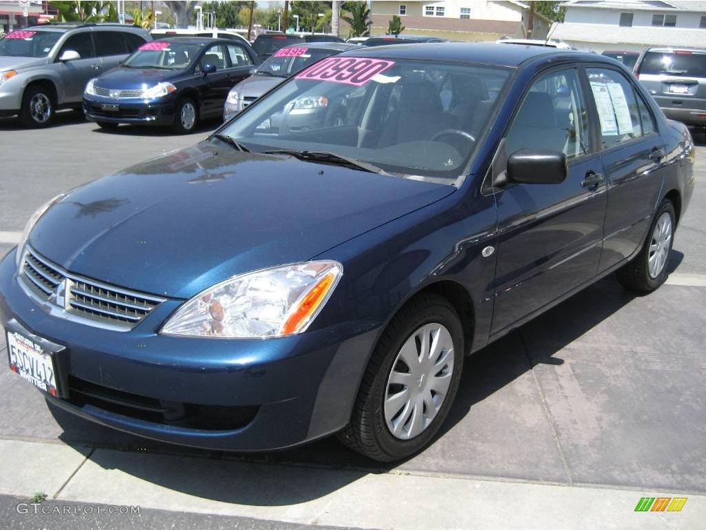 2006 Lancer ES - Mystic Blue Pearl / Gray photo #3