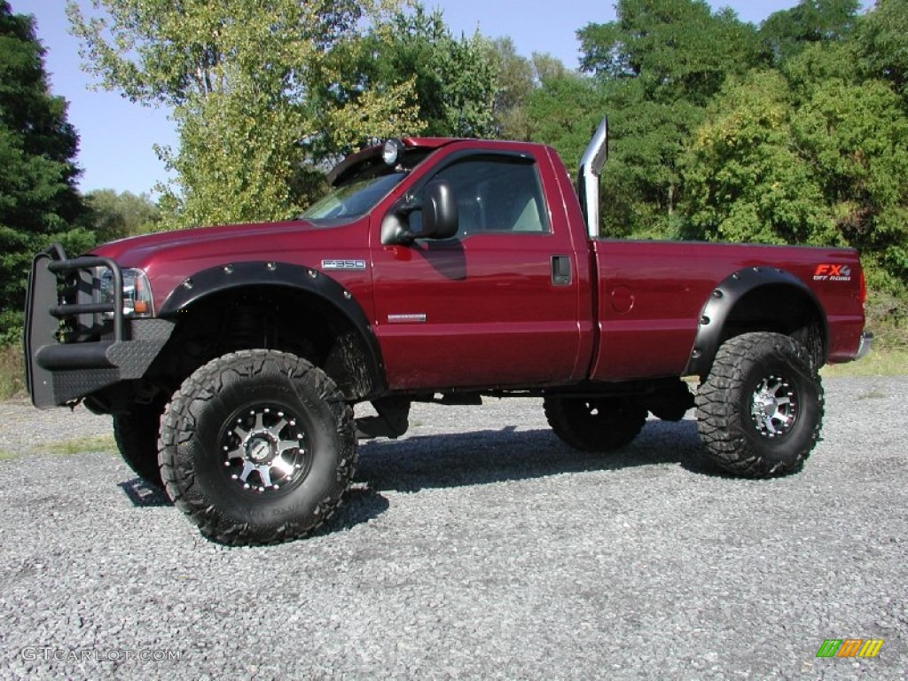 Dark Toreador Red Metallic 2007 Ford F350 Super Duty XL Regular Cab 4x4 Exterior Photo #70374647