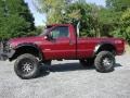 2007 Dark Toreador Red Metallic Ford F350 Super Duty XL Regular Cab 4x4  photo #4