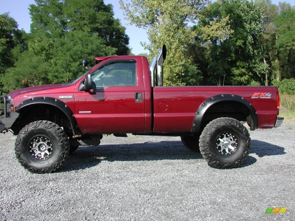 Dark Toreador Red Metallic 2007 Ford F350 Super Duty XL Regular Cab 4x4 Exterior Photo #70374672