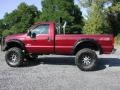 2007 Dark Toreador Red Metallic Ford F350 Super Duty XL Regular Cab 4x4  photo #6