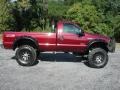 2007 Dark Toreador Red Metallic Ford F350 Super Duty XL Regular Cab 4x4  photo #17