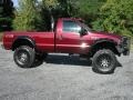 2007 Dark Toreador Red Metallic Ford F350 Super Duty XL Regular Cab 4x4  photo #18