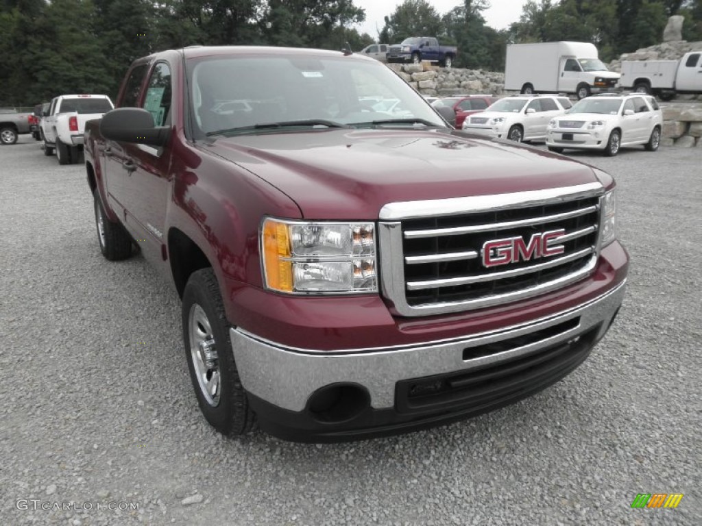 2013 Sierra 1500 SL Crew Cab - Sonoma Red Metallic / Ebony photo #2