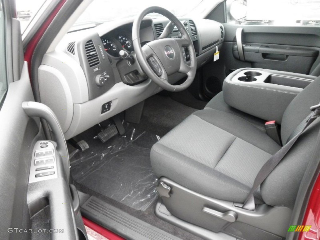 Ebony Interior 2013 GMC Sierra 1500 SL Crew Cab Photo #70375932