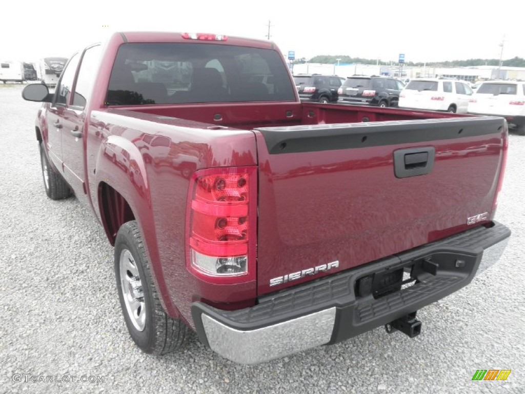 2013 Sierra 1500 SL Crew Cab - Sonoma Red Metallic / Ebony photo #15