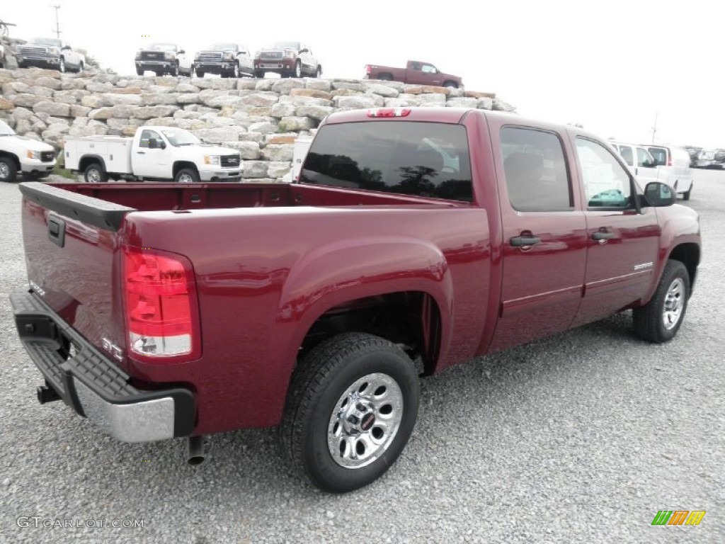 2013 Sierra 1500 SL Crew Cab - Sonoma Red Metallic / Ebony photo #21