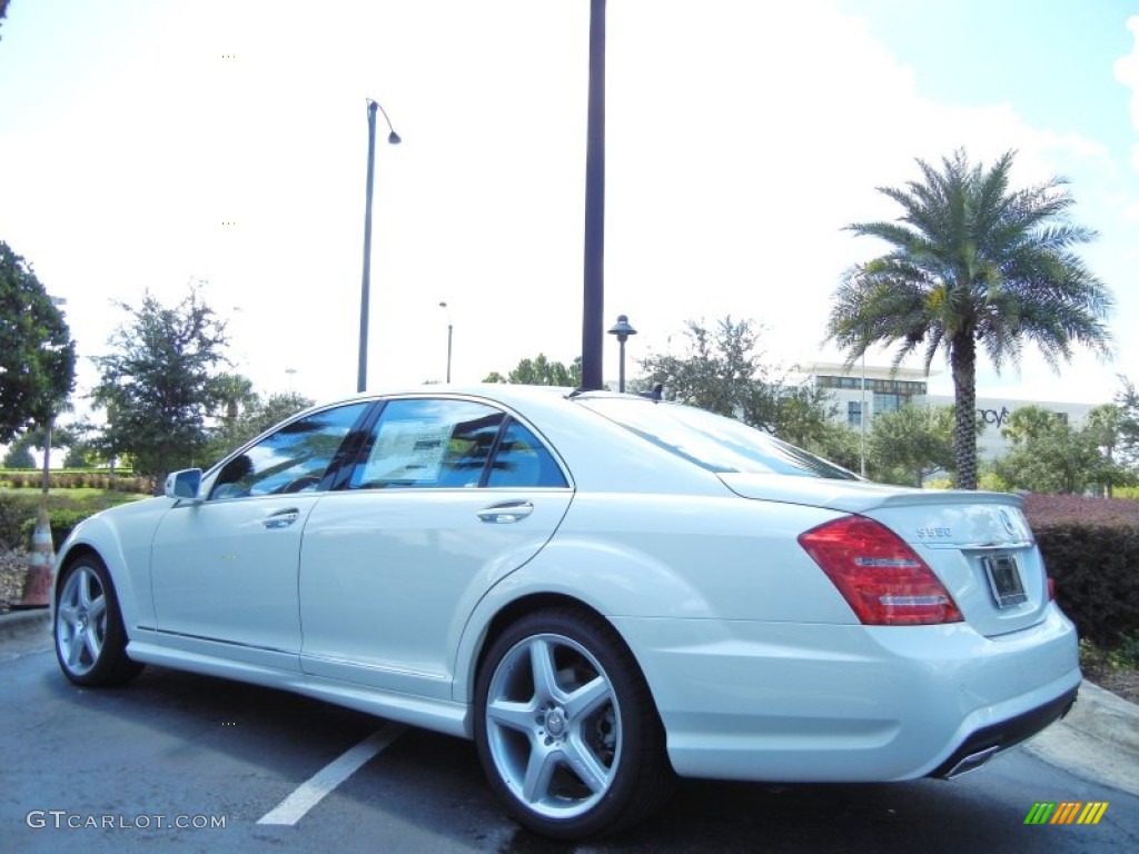 Diamond White Metallic 2013 Mercedes-Benz S 550 Sedan Exterior Photo #70376280