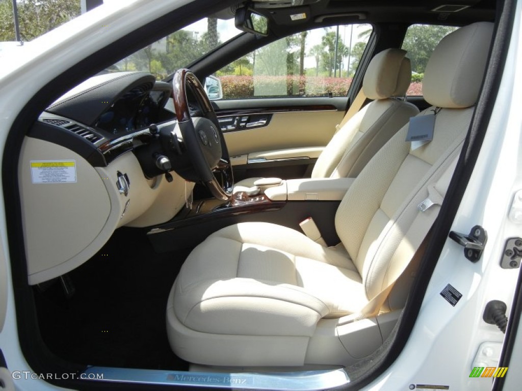 Sahara Beige/Black Interior 2013 Mercedes-Benz S 550 Sedan Photo #70376293