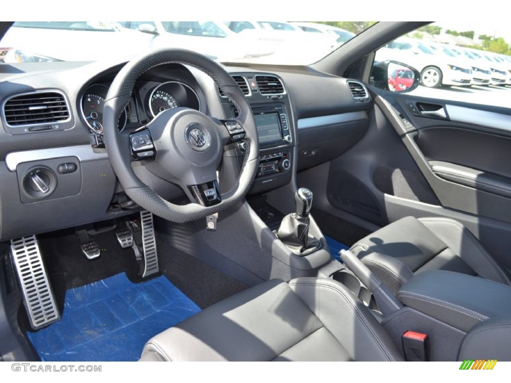 Titan Black Interior 2013 Volkswagen Golf R 2 Door 4Motion Photo #70377432