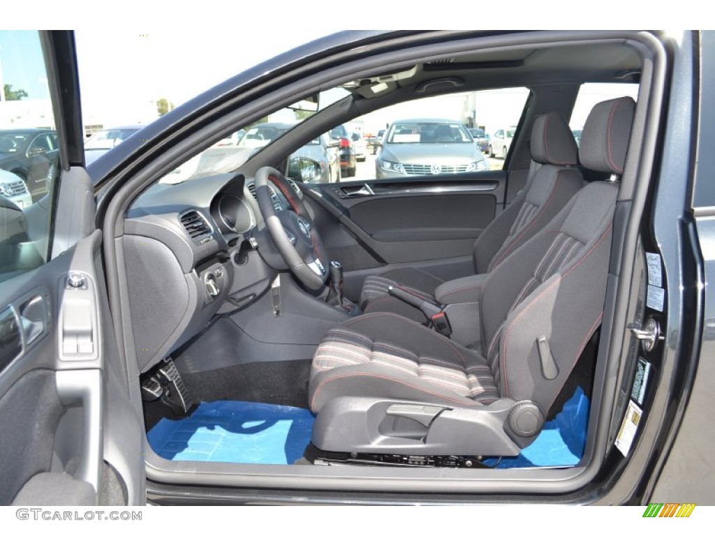 2013 GTI 2 Door - Carbon Steel Gray Metallic / Interlagos Plaid Cloth photo #3