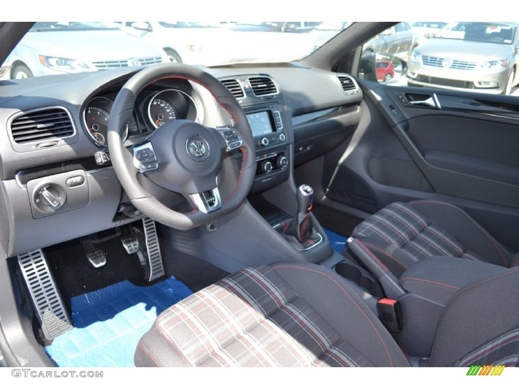 2013 GTI 2 Door - Carbon Steel Gray Metallic / Interlagos Plaid Cloth photo #5