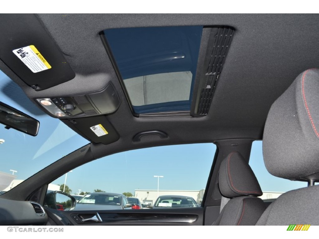 2013 GTI 2 Door - Carbon Steel Gray Metallic / Interlagos Plaid Cloth photo #6