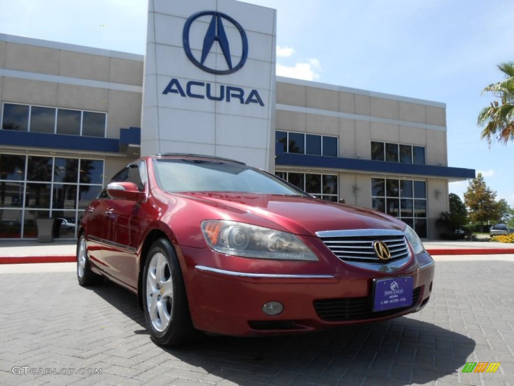 2005 RL 3.5 AWD Sedan - Redondo Red Pearl / Taupe photo #1