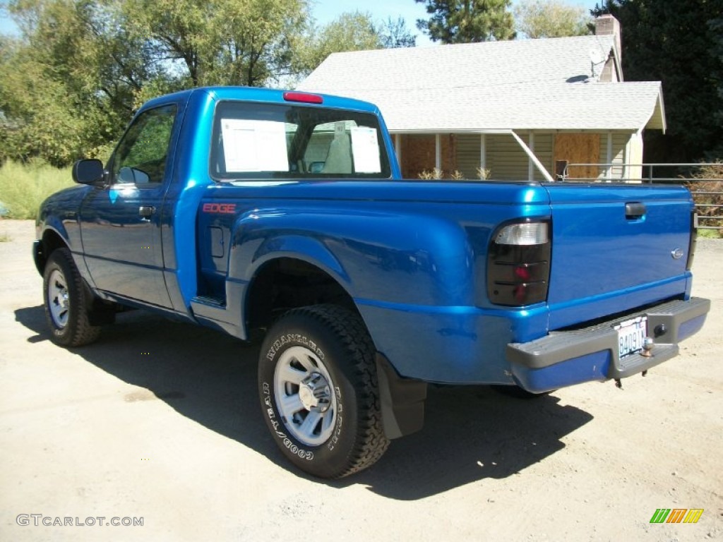 2002 Ranger Edge Regular Cab - Bright Island Blue Metallic / Dark Graphite photo #4