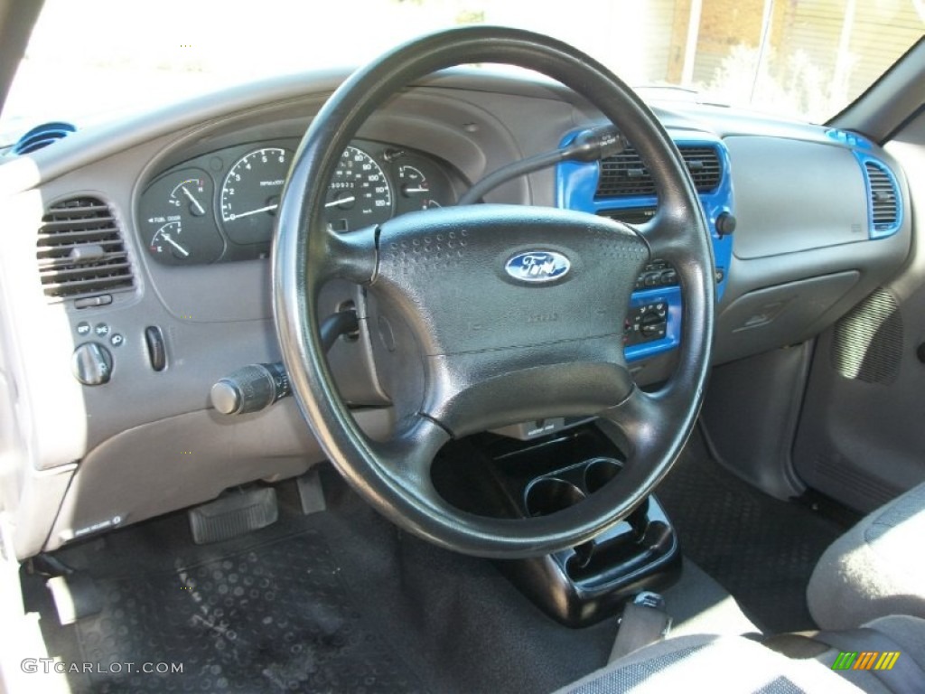2002 Ford Ranger Edge Regular Cab Dark Graphite Steering Wheel Photo #70377987