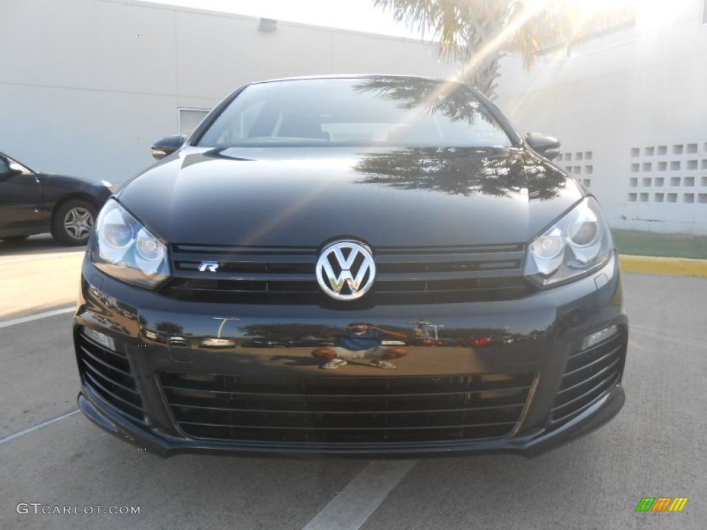2013 Golf R 2 Door 4Motion - Deep Black Pearl Metallic / Titan Black photo #2