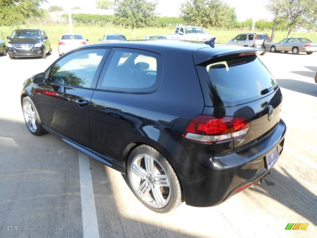 2013 Golf R 2 Door 4Motion - Deep Black Pearl Metallic / Titan Black photo #5