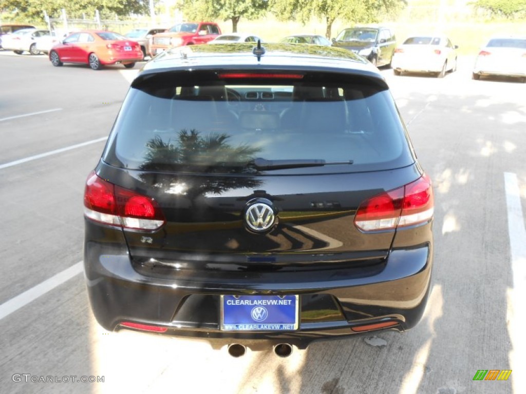 2013 Golf R 2 Door 4Motion - Deep Black Pearl Metallic / Titan Black photo #6