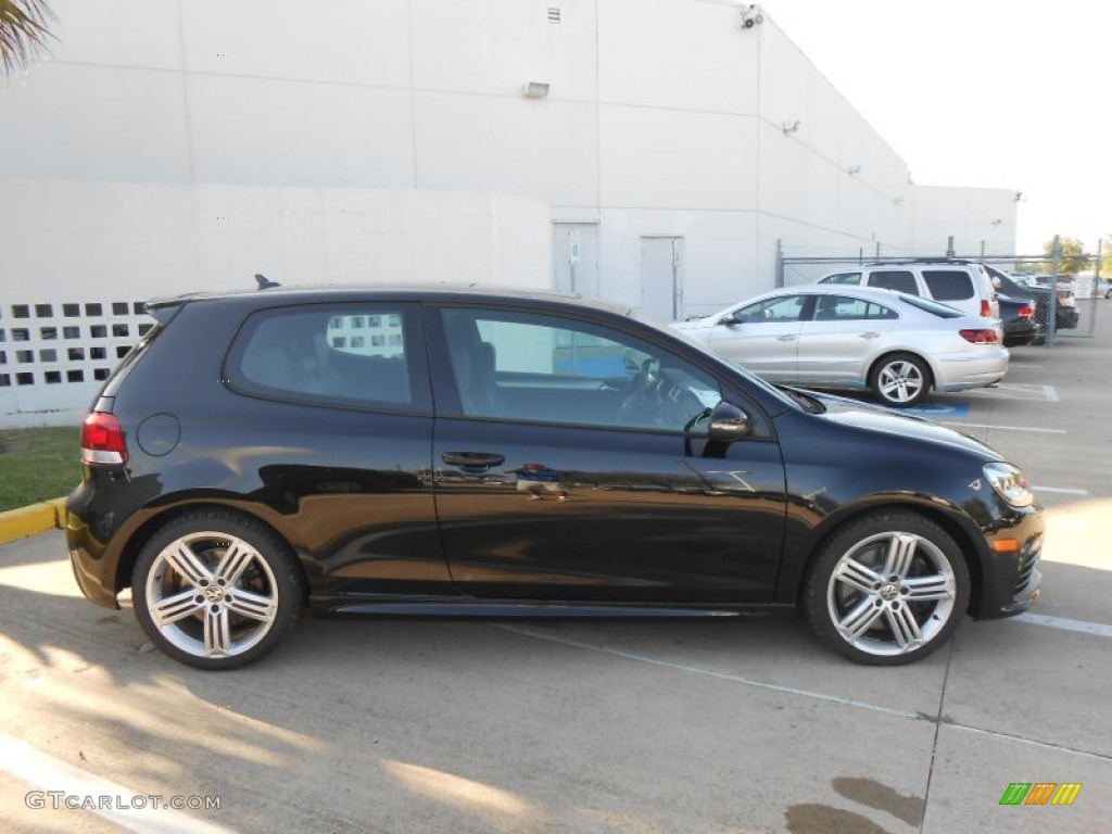 Deep Black Pearl Metallic 2013 Volkswagen Golf R 2 Door 4Motion Exterior Photo #70379502