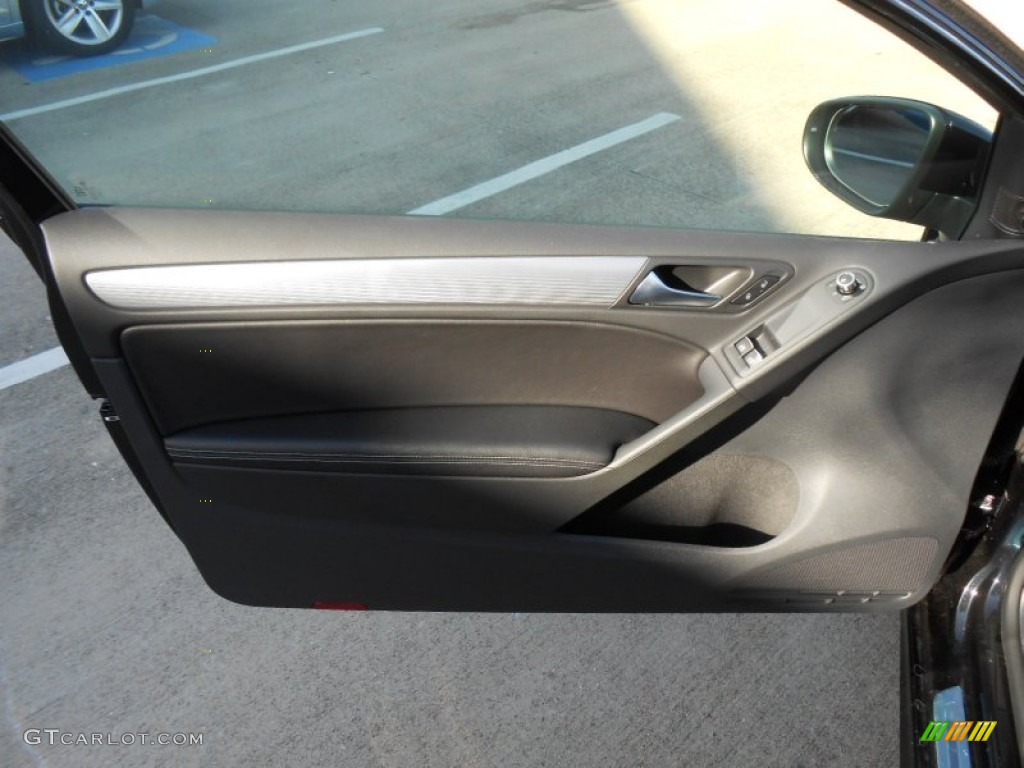2013 Golf R 2 Door 4Motion - Deep Black Pearl Metallic / Titan Black photo #9